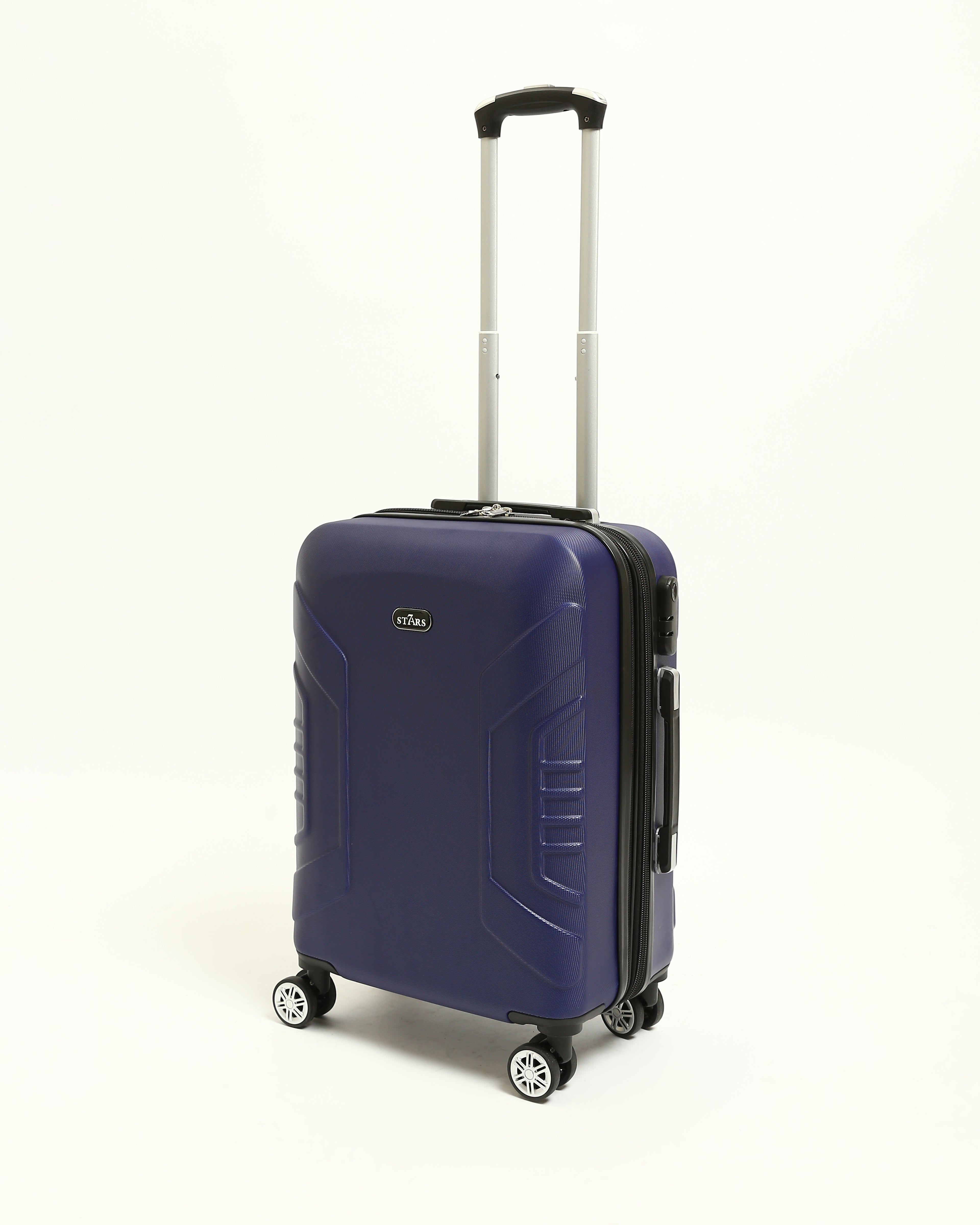 حقيبة سفر صلبة من 7Stars مصنوعة من مزيج من السيليكون والألياف - كحلي