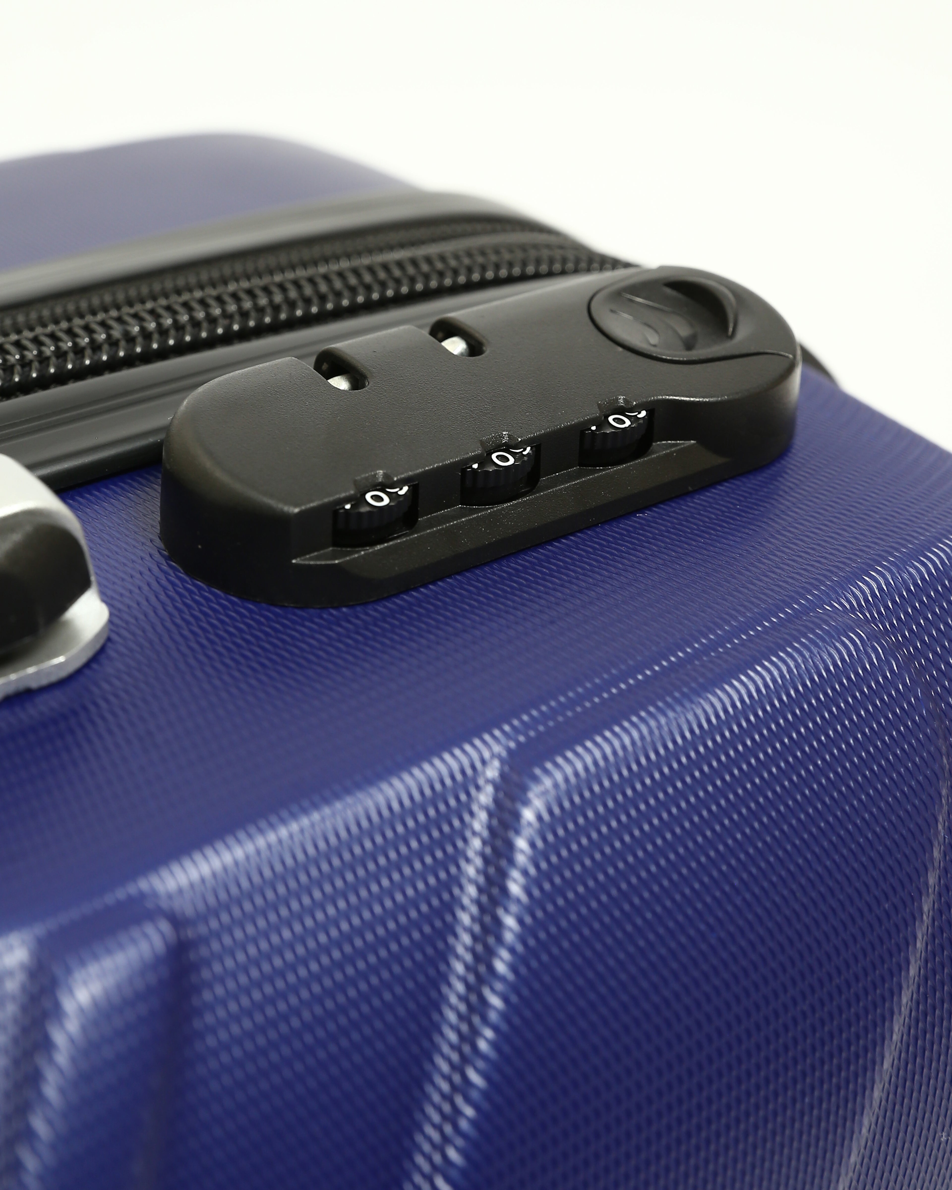 حقيبة سفر صلبة من 7Stars مصنوعة من مزيج من السيليكون والألياف - كحلي