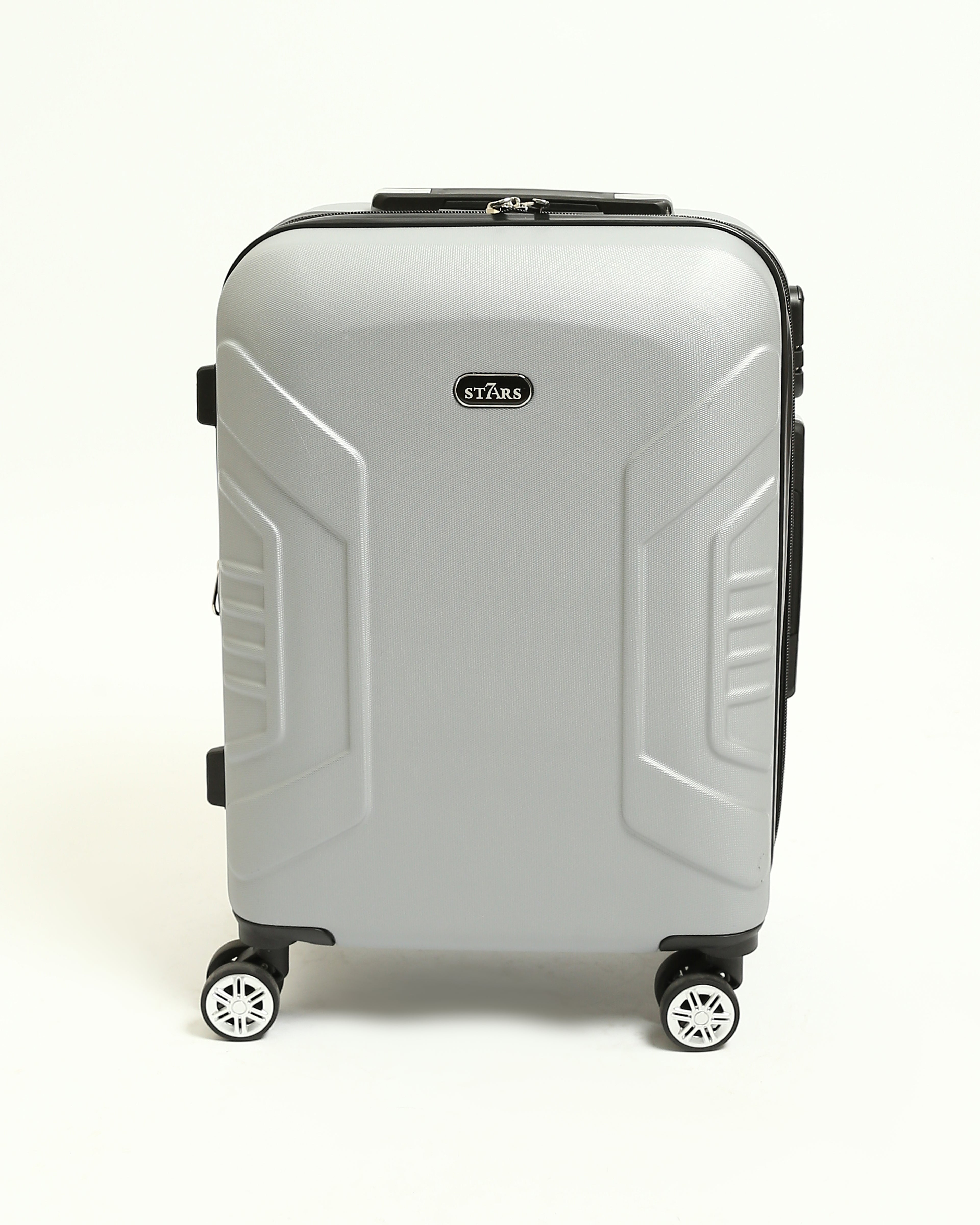 حقيبة سفر صلبة من 7Stars مصنوعة من مزيج من السيليكون والألياف - سيلفر