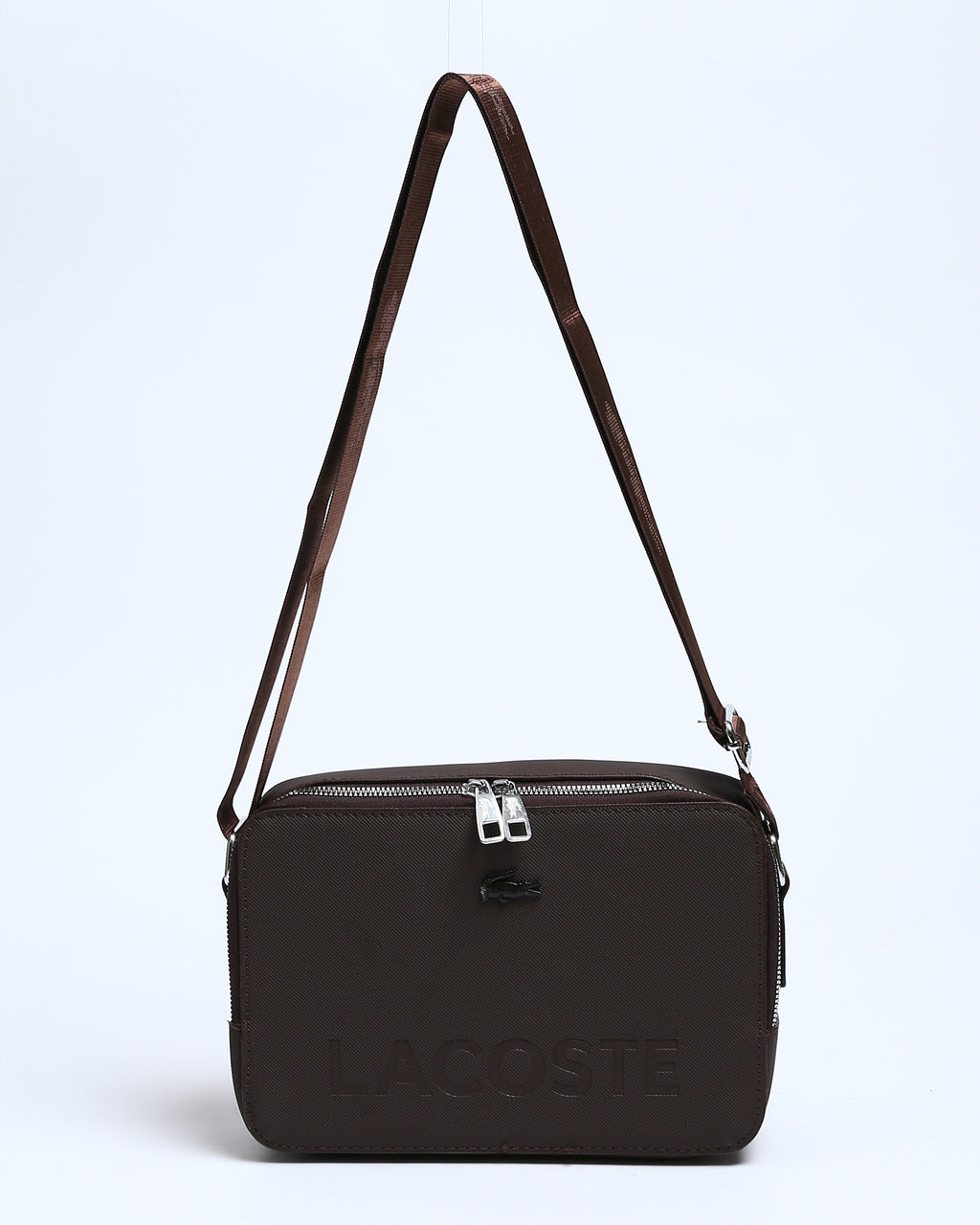 حقيبة لاكوست الأساسية - بني غامق كلاسيكي