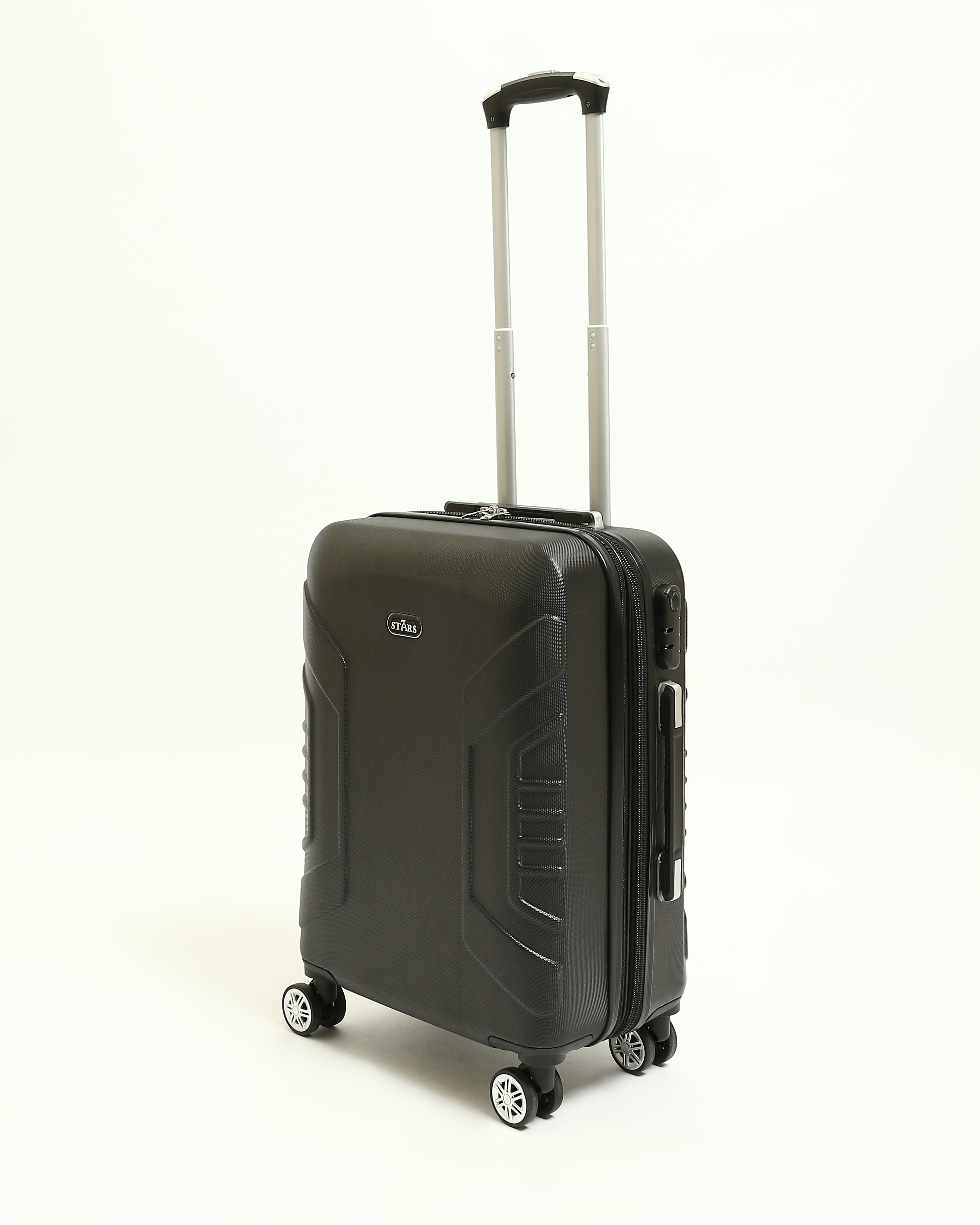 حقيبة سفر صلبة من 7Stars مصنوعة من مزيج من السيليكون والألياف - أسود