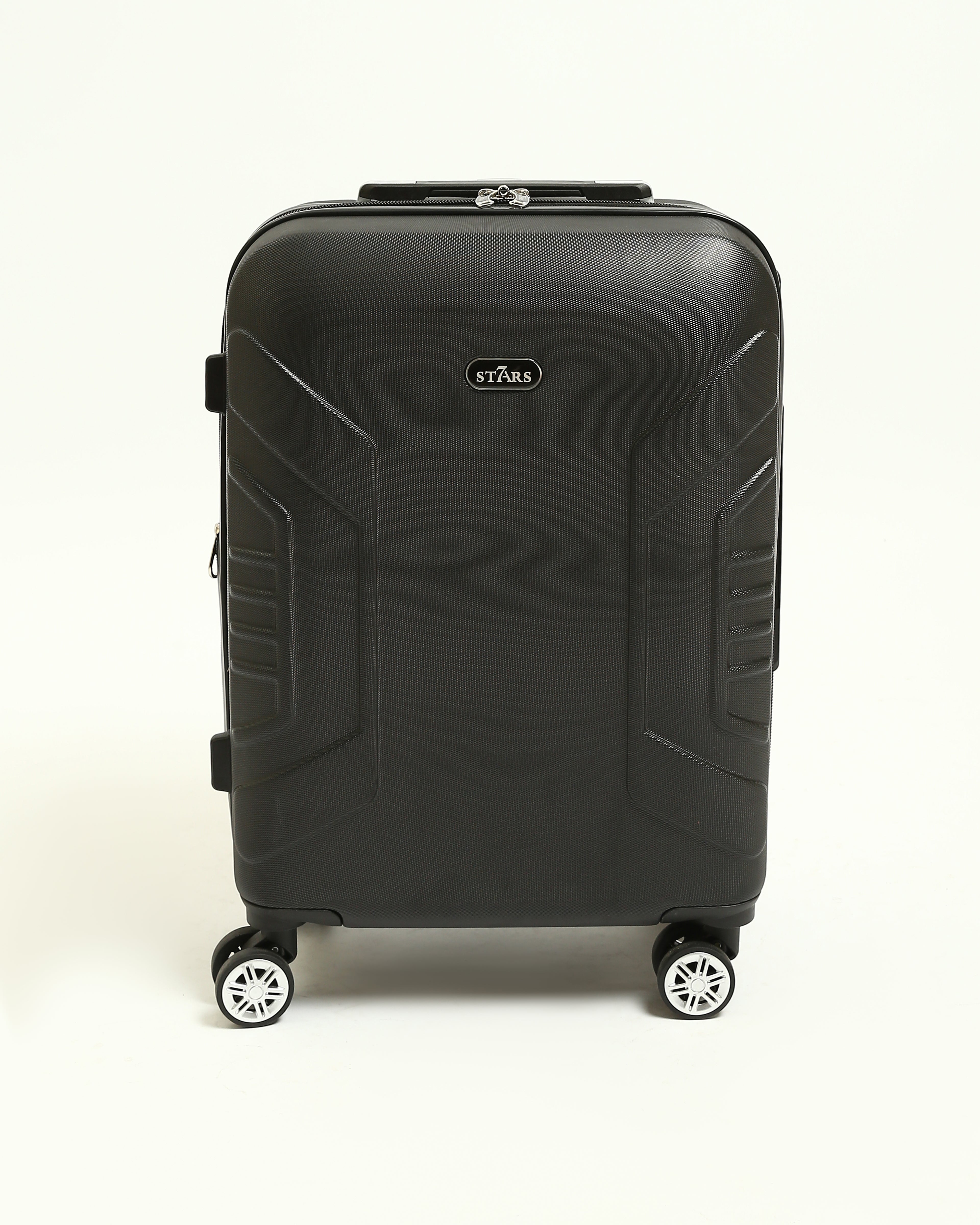 حقيبة سفر صلبة من 7Stars مصنوعة من مزيج من السيليكون والألياف - أسود