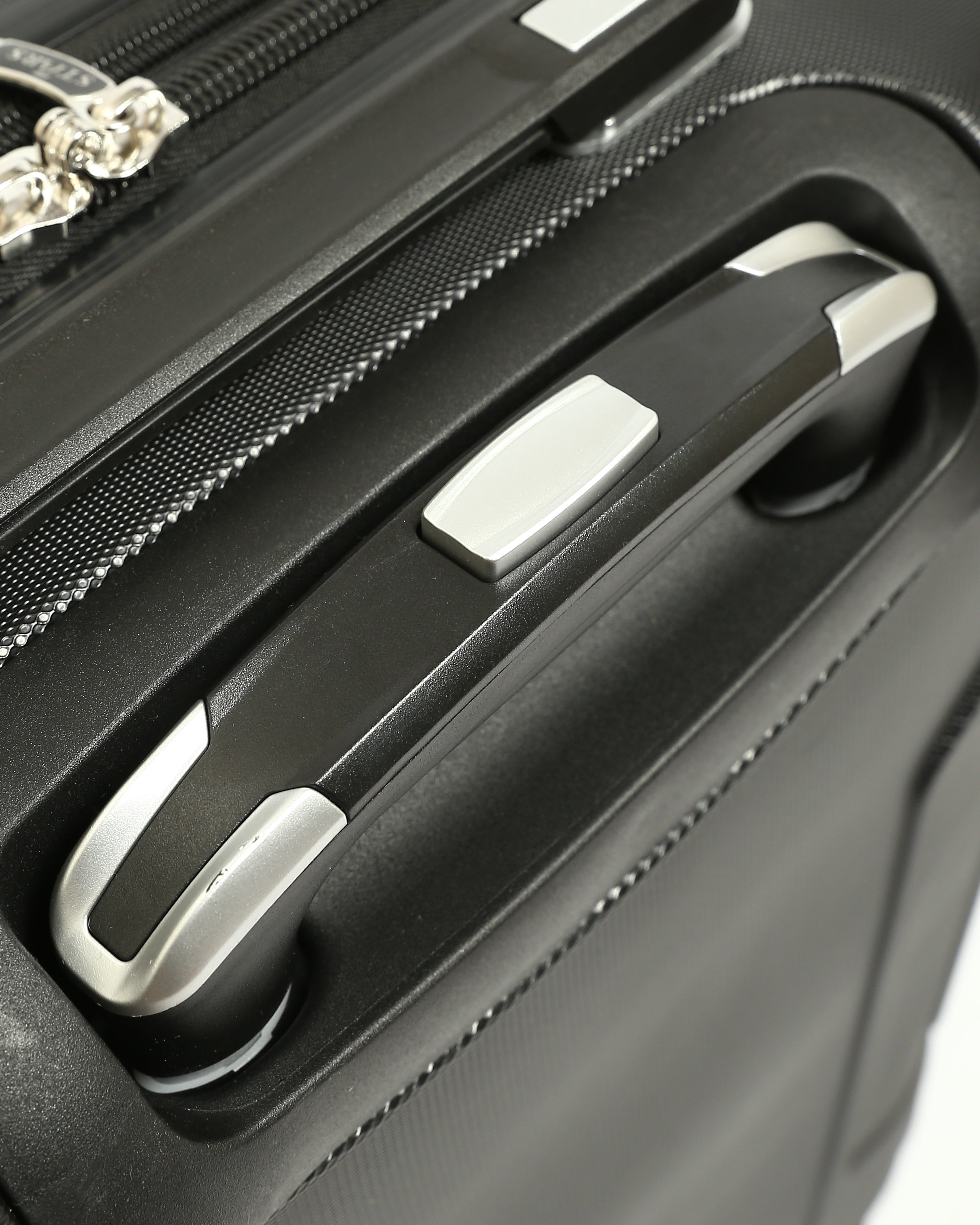 حقيبة سفر صلبة من 7Stars مصنوعة من مزيج من السيليكون والألياف - أسود