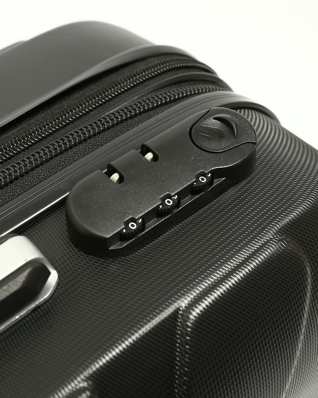 حقيبة سفر صلبة من 7Stars مصنوعة من مزيج من السيليكون والألياف - أسود