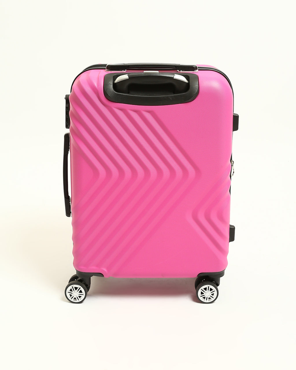 حقيبة سفر صلبة من 7Stars مصنوعة من مزيج من السيليكون والألياف - بينك