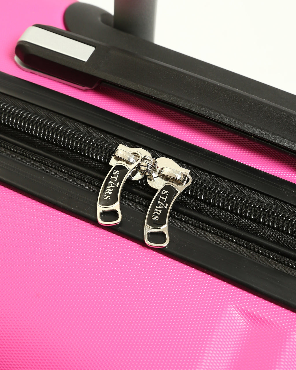 حقيبة سفر صلبة من 7Stars مصنوعة من مزيج من السيليكون والألياف - بينك