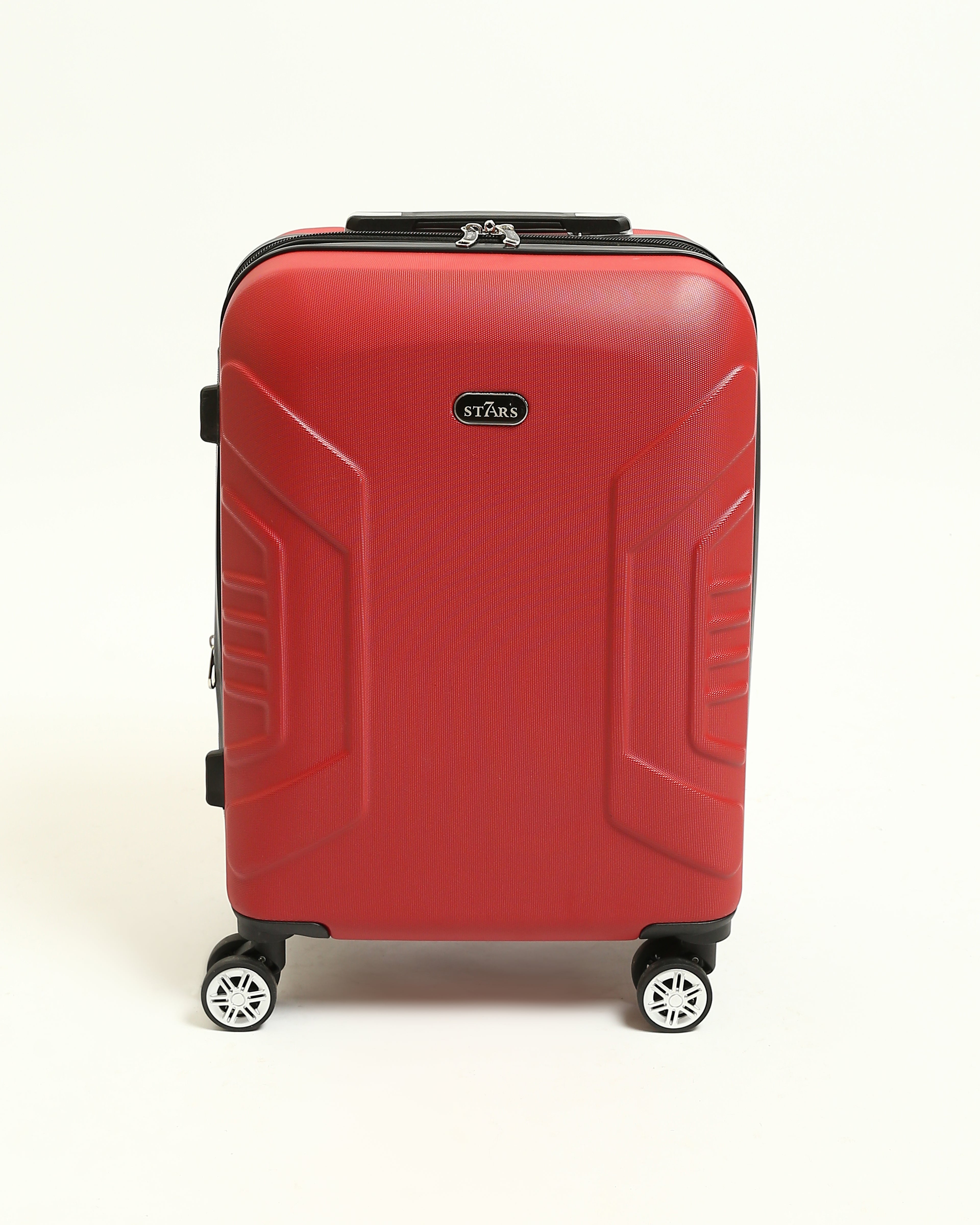حقيبة سفر صلبة من 7Stars مصنوعة من مزيج من السيليكون والألياف - احمر
