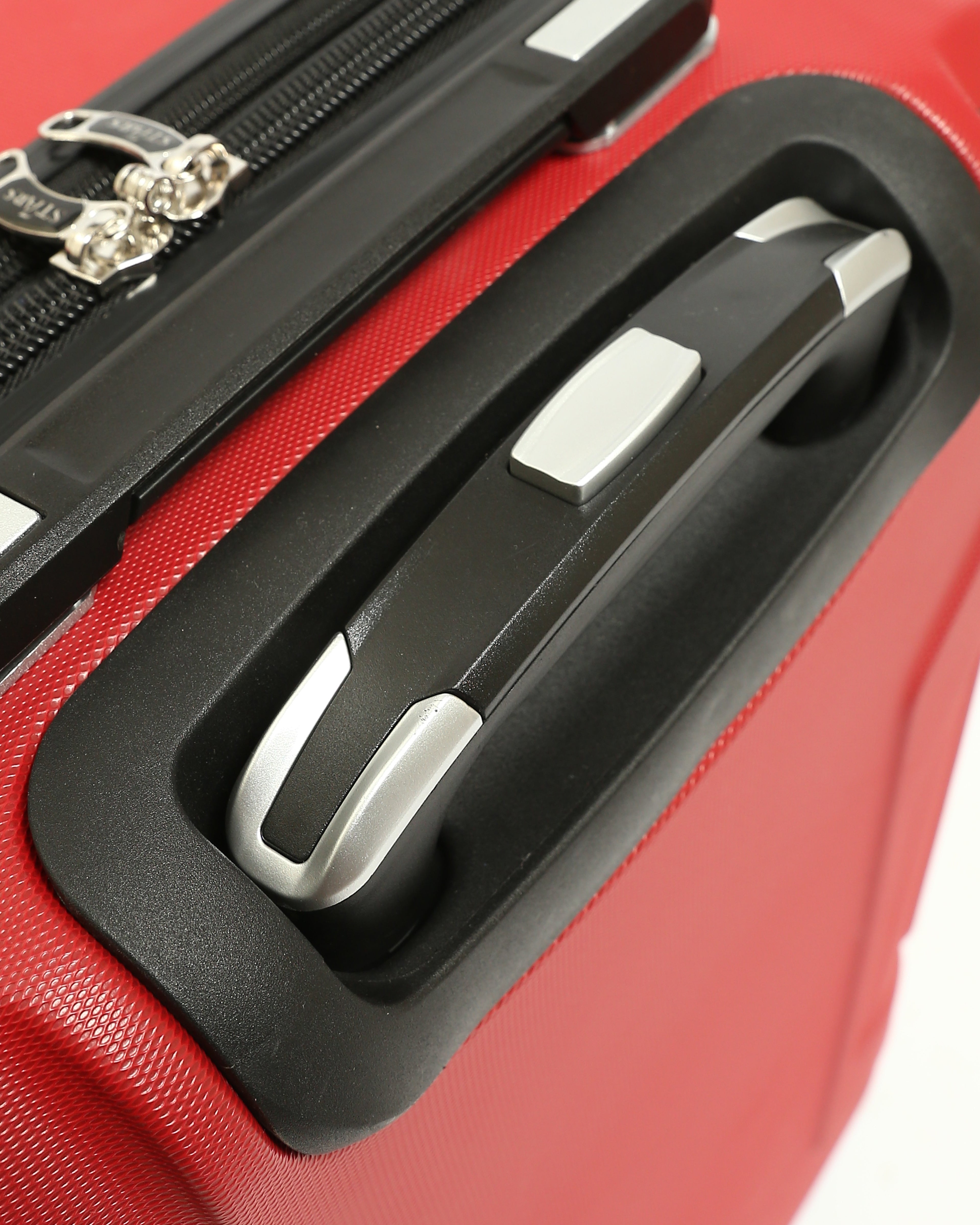 حقيبة سفر صلبة من 7Stars مصنوعة من مزيج من السيليكون والألياف - احمر