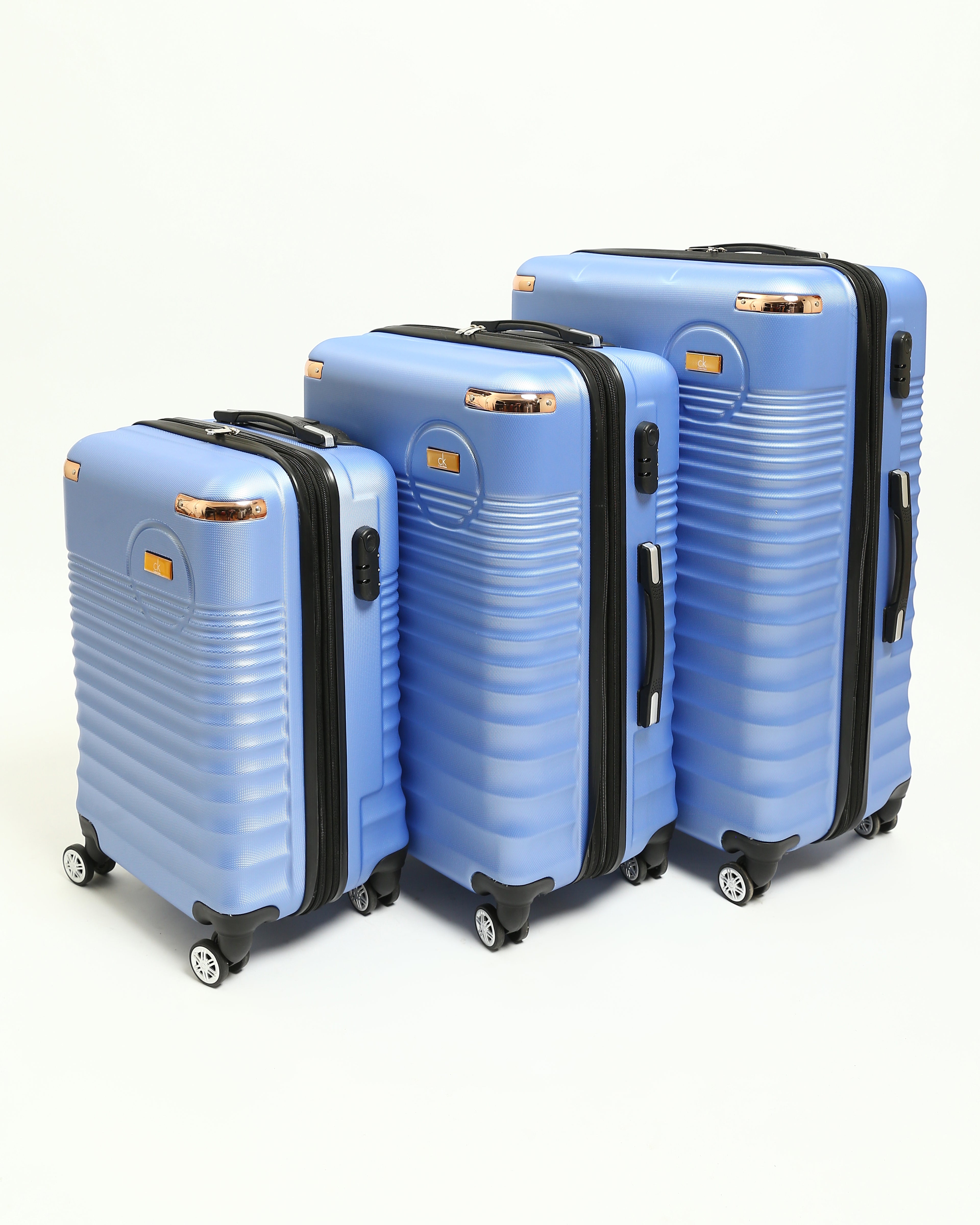 حقيبة سفر CK Premium المصنوعة من السيليكون الصلب - أزرق