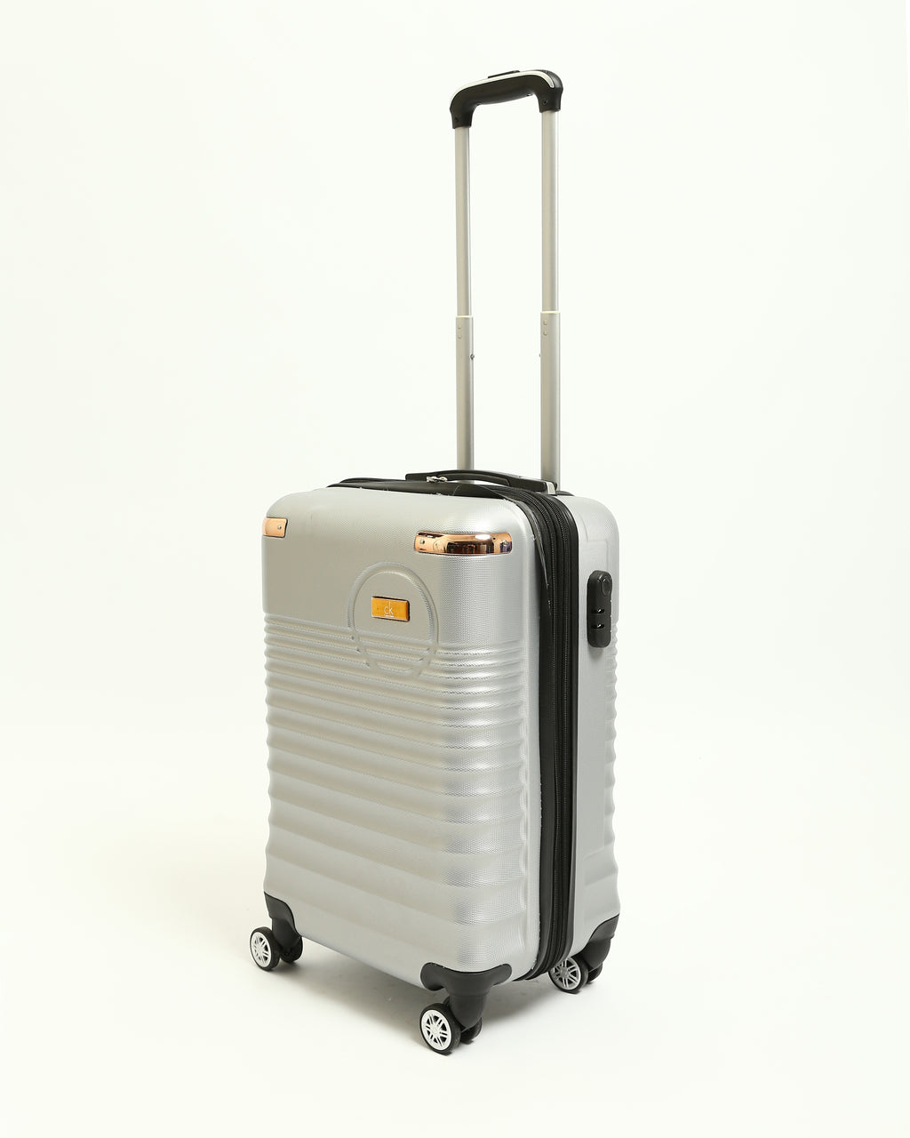 حقيبة سفر CK Premium المصنوعة من السيليكون الصلب - فضي