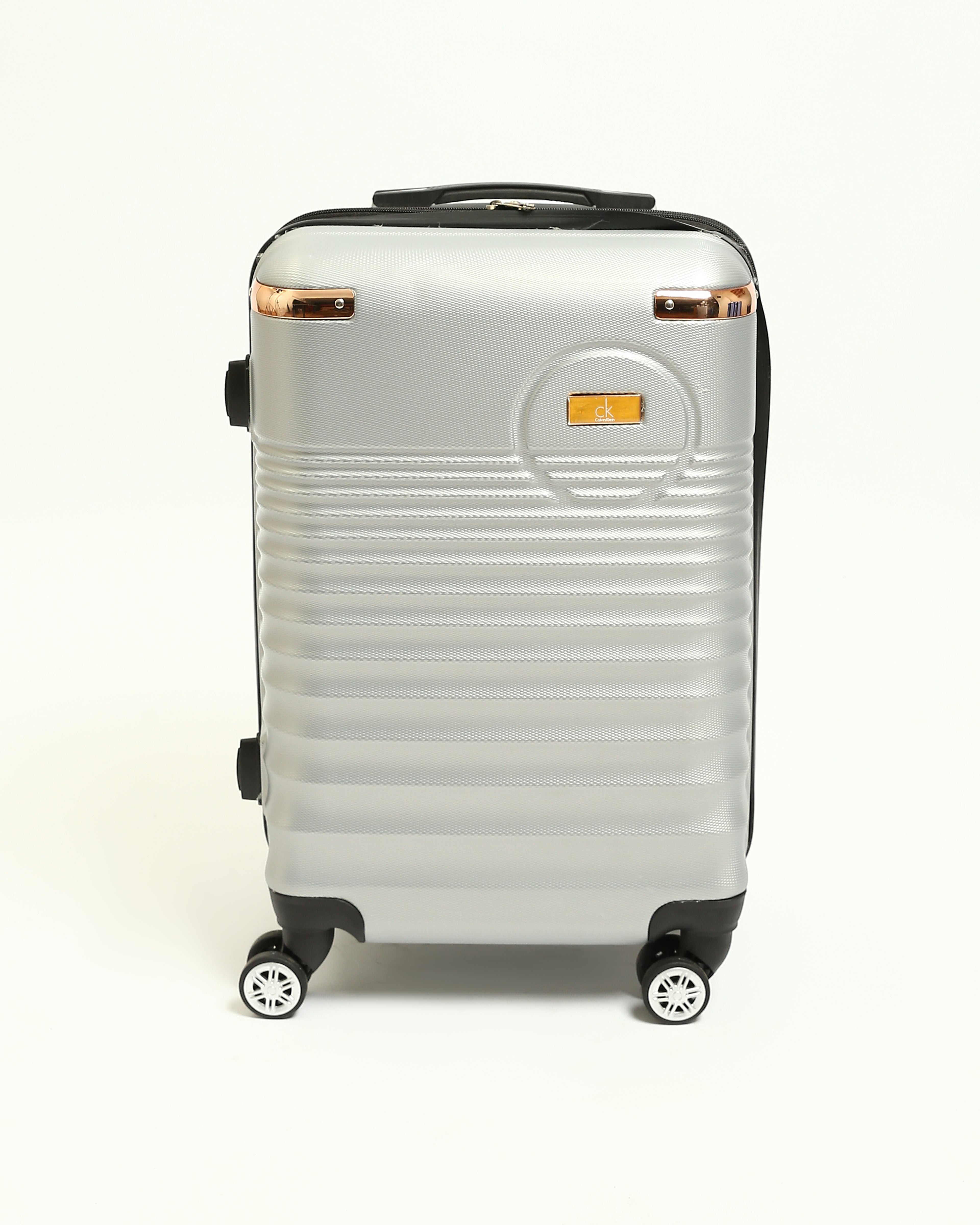 حقيبة سفر CK Premium المصنوعة من السيليكون الصلب - فضي