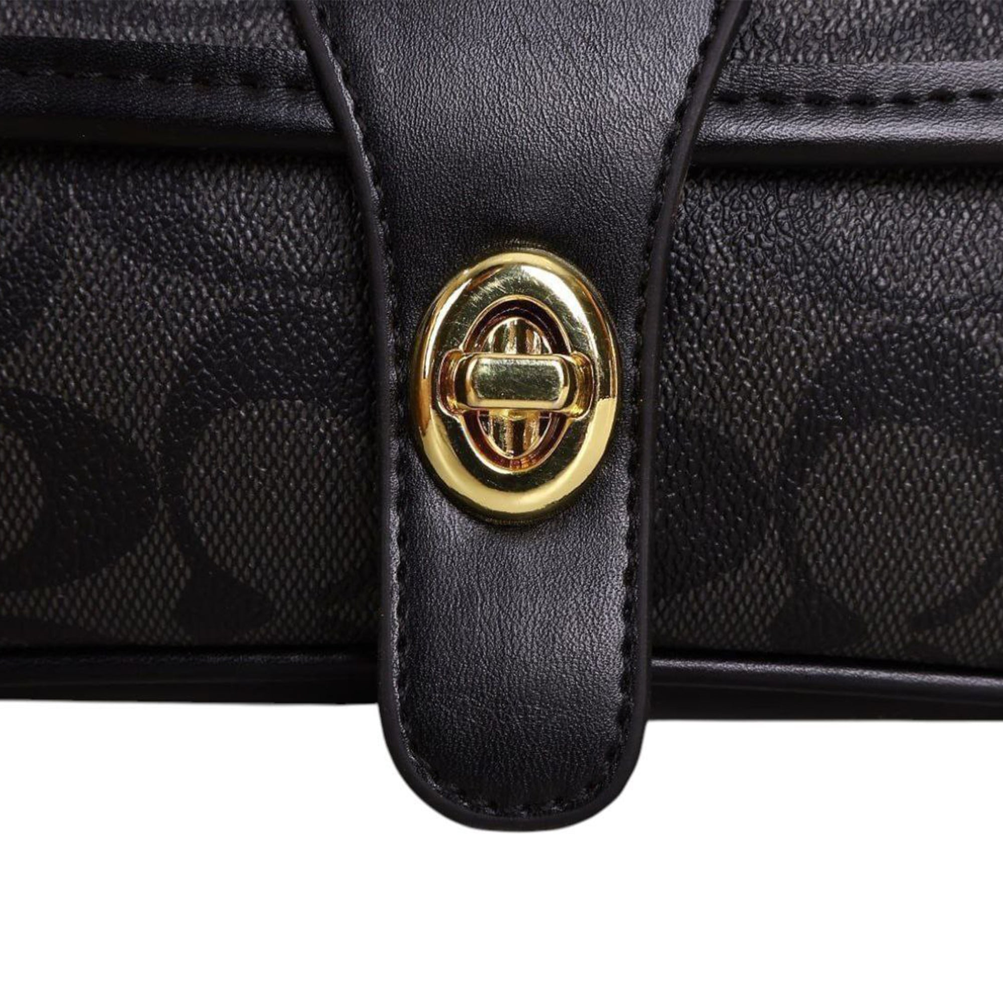 Coach Signature Canvas Crossbody Bag – Black Edition