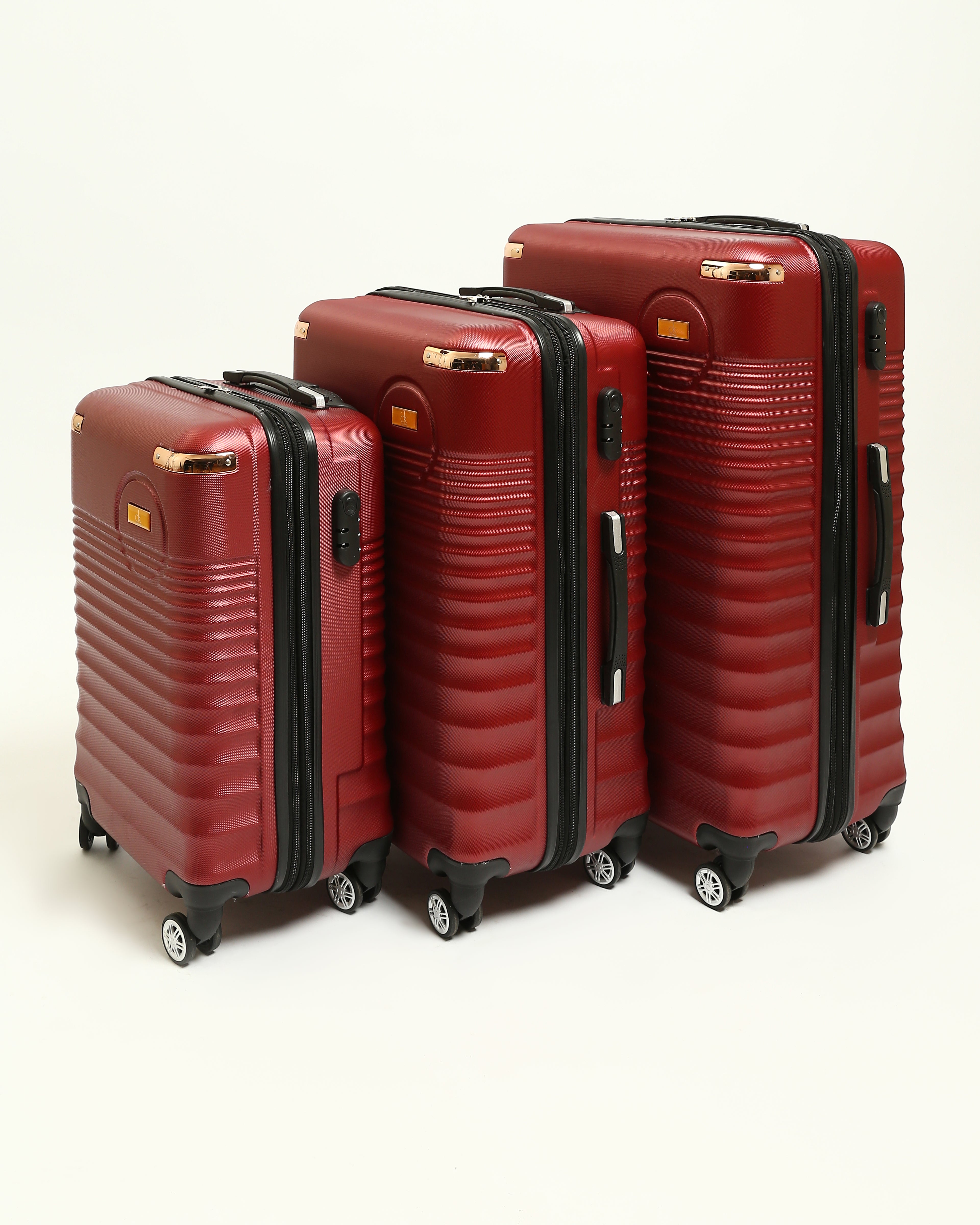 حقيبة سفر CK Premium المصنوعة من السيليكون الصلب - مارون