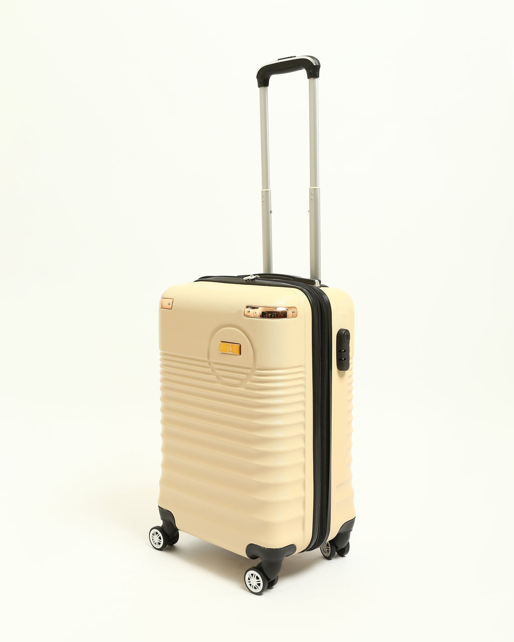 حقيبة سفر CK Premium المصنوعة من السيليكون الصلب - بيج