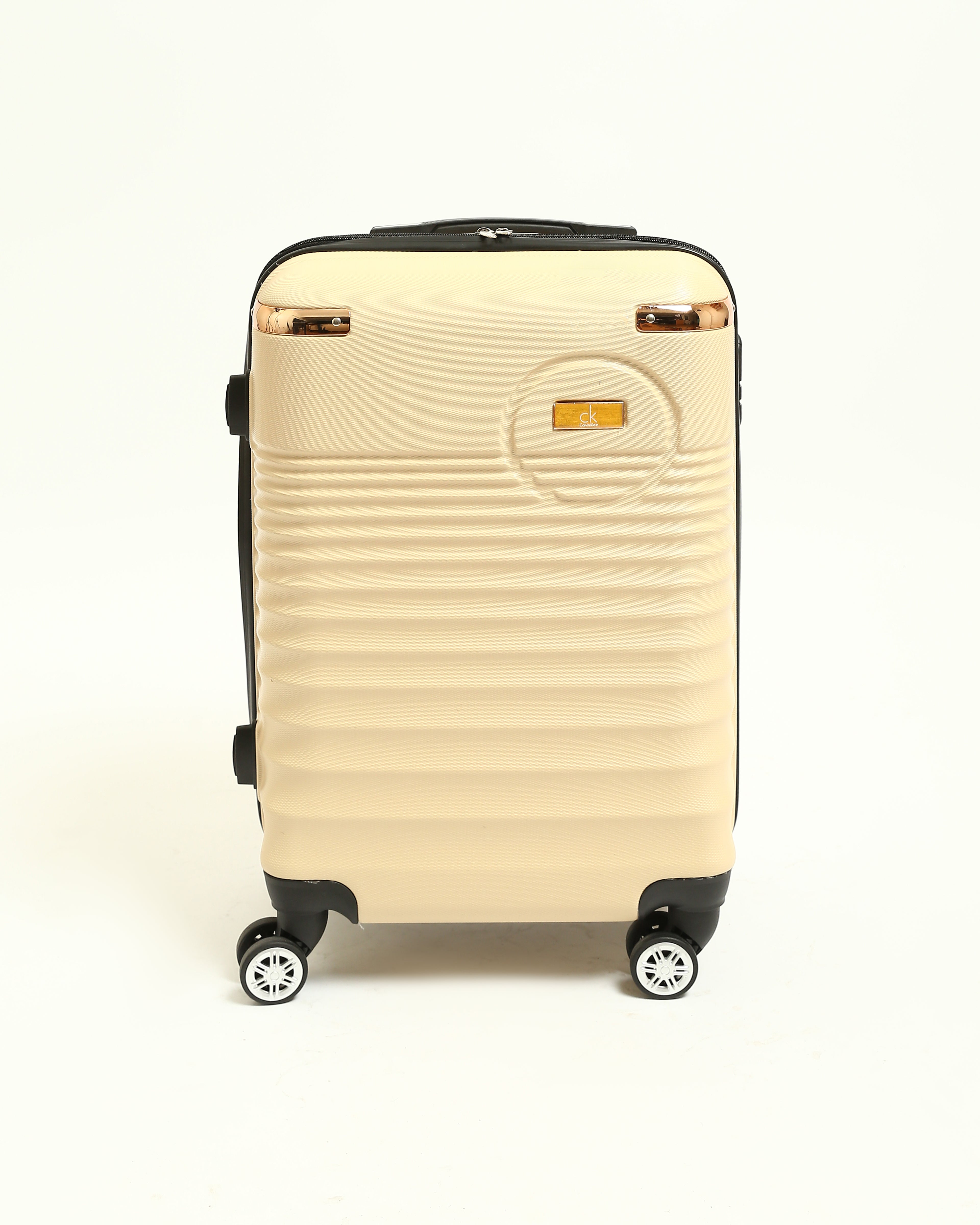 حقيبة سفر CK Premium المصنوعة من السيليكون الصلب - بيج