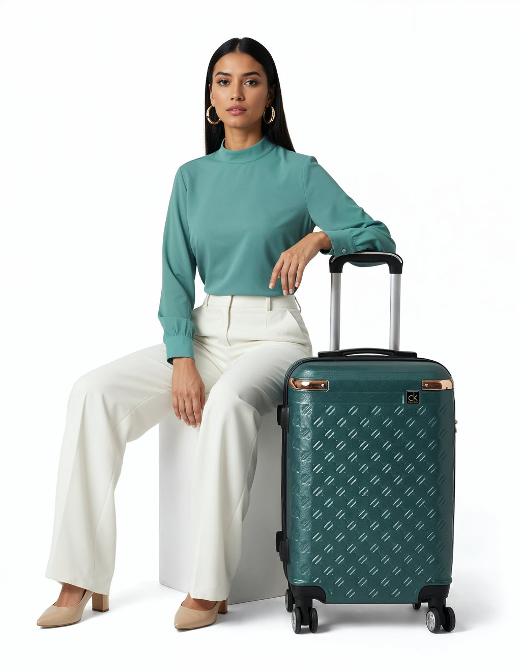 حقيبة سفر CK Premium المصنوعة من السيليكون الصلب - بترولي