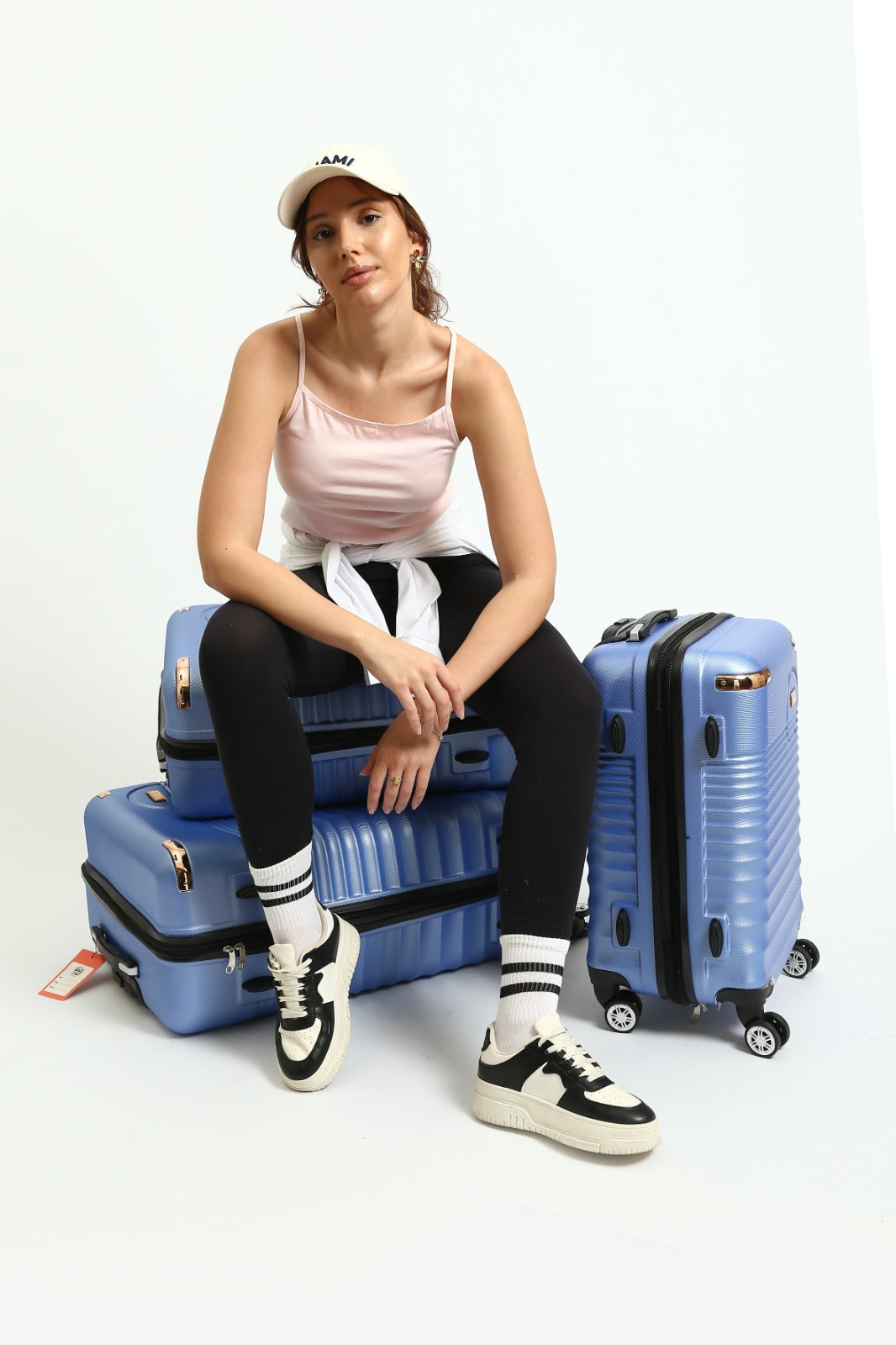 حقيبة سفر CK Premium المصنوعة من السيليكون الصلب - أزرق